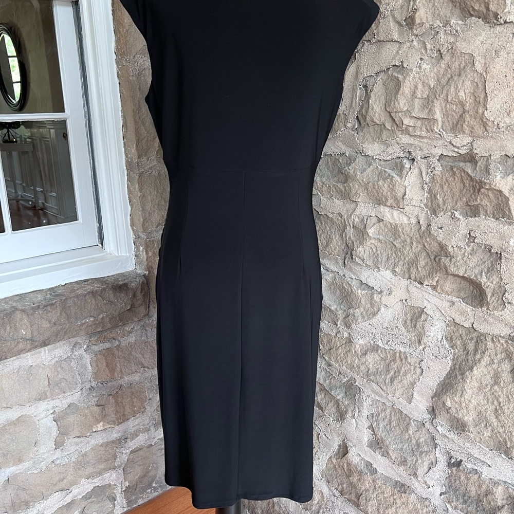 Size 12 Ralph Lauren Black Midi Dress - Picture 4 of 8